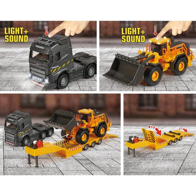 Majorette - Volvo FH-16 Truck + Wheel Loader (213726000) 1