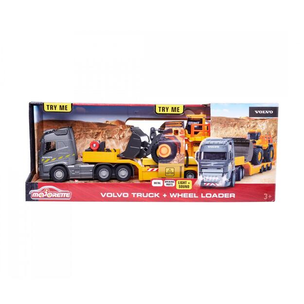 Majorette - Volvo FH-16 Truck + Wheel Loader (213726000) 2