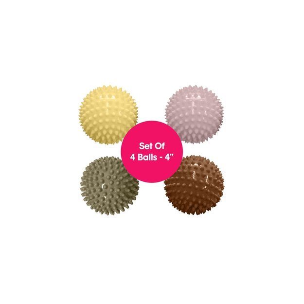 Edushape - Sensory balls - small - 10 cm - 4 pcs - without air (E705174DBC) 6