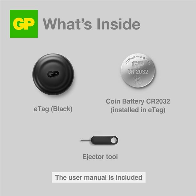GP - eTag Smart Tracker - Black 1