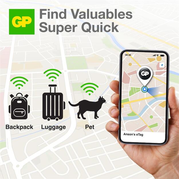 GP - eTag Smart Tracker - Black 4