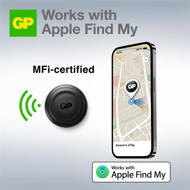 GP - eTag Smart Tracker - Black 8