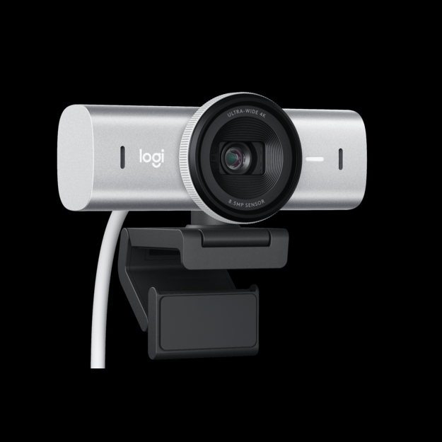 Logitech - MX Brio Ultra HD 4K Collaboration and Streaming Webcam - Pale Grey 9