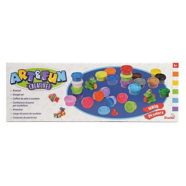 Art & Fun - 24 Dough Pots in 24 Colors (106324528)