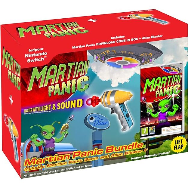 Martian Panic Game and Blaster Gun Bundle (Code in Box)

  - Nintendo Switch