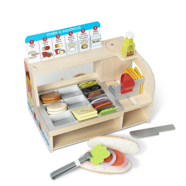 Melissa & Doug - Slice & Stack Sandwich Counter (41650)
