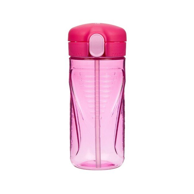 Sistema - 520ml Tritan Quick Flip Bottle - Pink 1