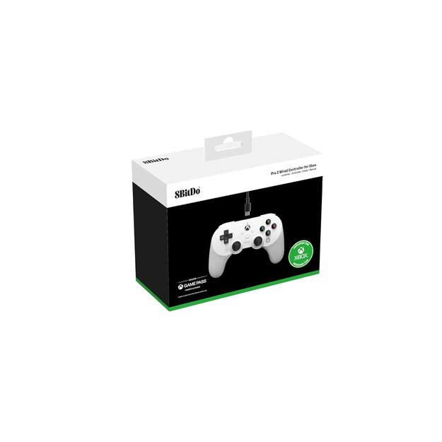 8BitDo Pro 2 Wired Xbox Gamepad White