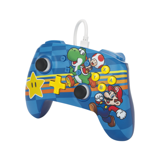 PowerA Enhanced Wired Controller for Nintendo Switch - Mushroom Kingdom Friends