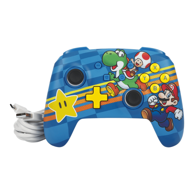 PowerA Enhanced Wired Controller for Nintendo Switch - Mushroom Kingdom Friends