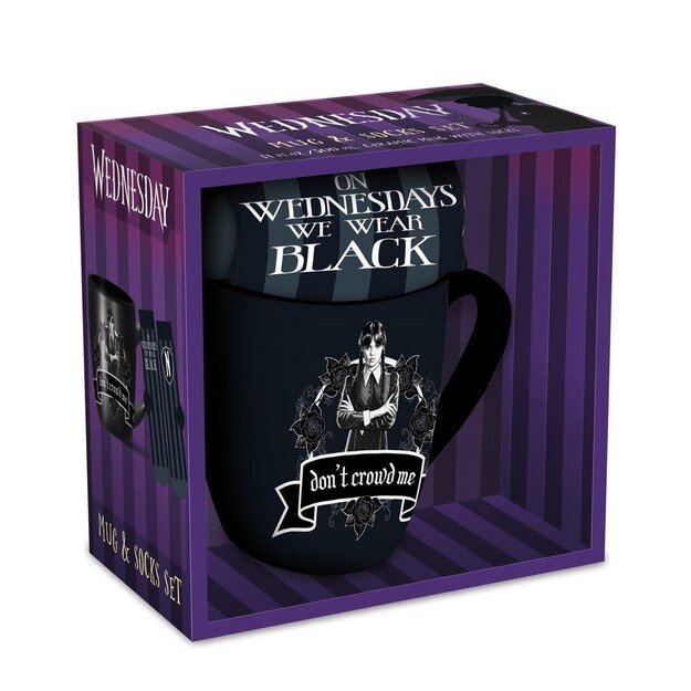 Pyramid International - WEDNESDAY MUG & SOCK SET - Black - UK sizes 3-8 (EU 36-41)