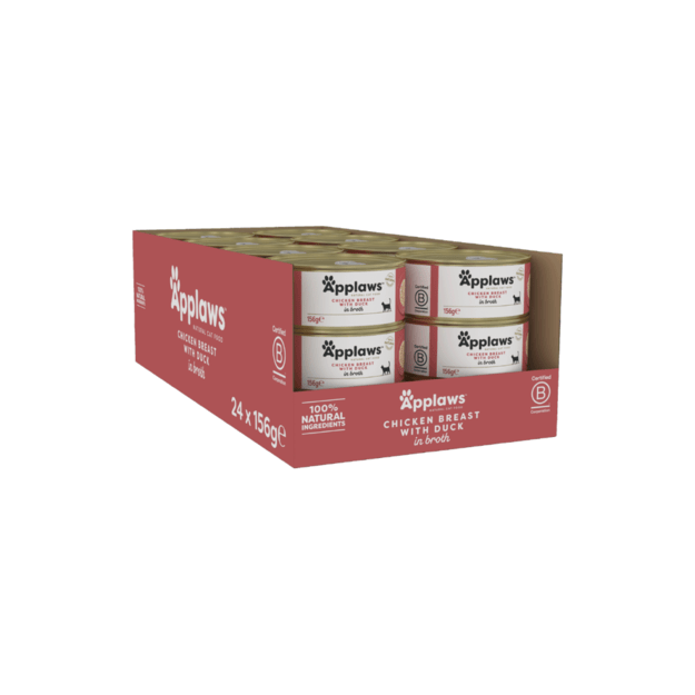 Applaws - 24 x Wet Cat Food 156 g - Chicken & Duck