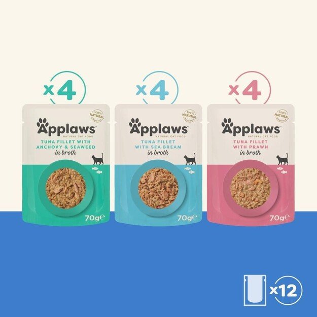 Applaws - Multipack Fish Broth Selection - 12x70g