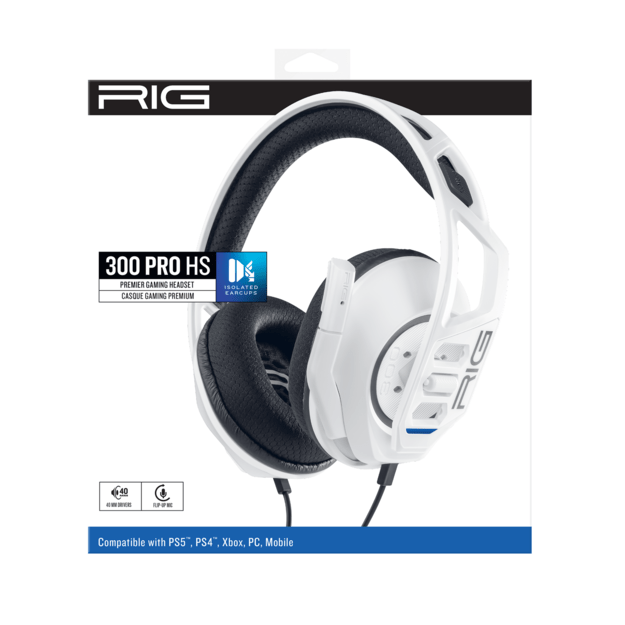 Nacon Rig Headphones 300 Pro Hs White (Ps4) /Ps5