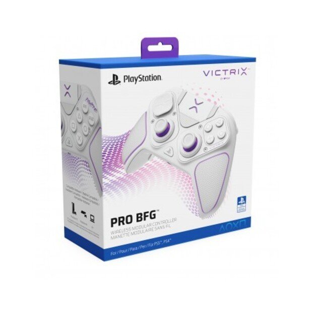 PDP Victrix Pro BFG Wireless Controller White Licensed PS5 / PS4 / PC.