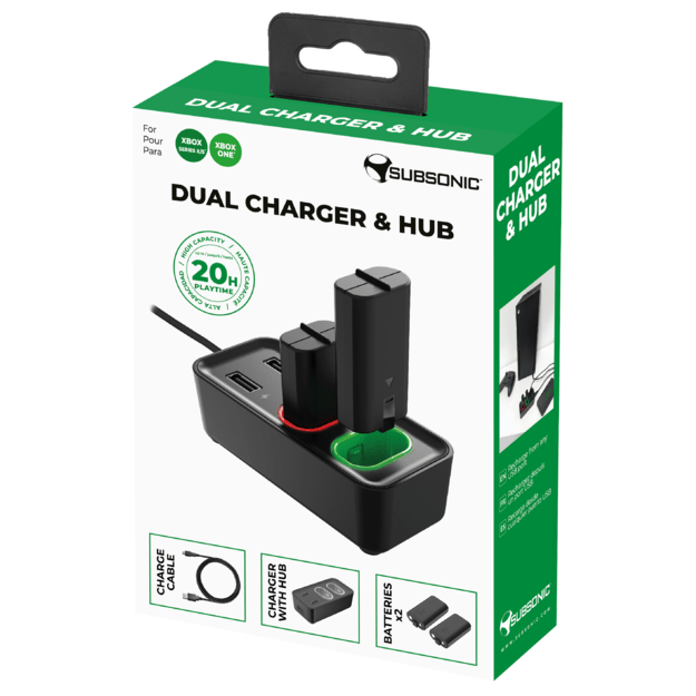 Subsonic Dual Charger & Hub - Xbox  Series X / S