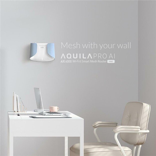 D-Link - Aquila Pro AI AX6000 Wi-Fi 6 Smart Mesh Router