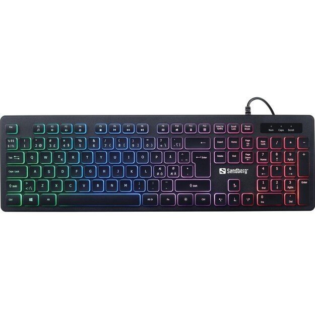 Sandberg - Gamer Keyboard Stealth NORDIC