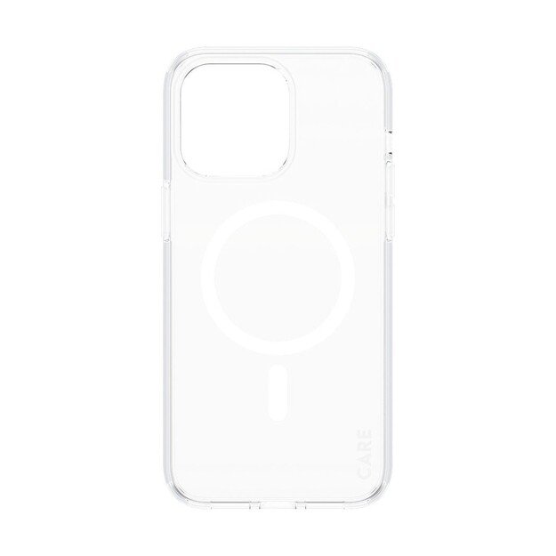 CARE by PanzerGlass -  Case Transparent w. White MagSafe - iPhone 15 Pro Max