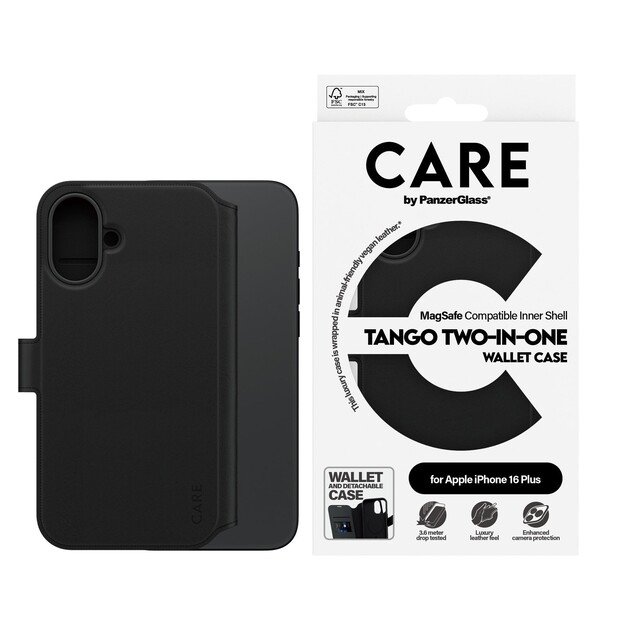 CARE by PanzerGlass - Case - Wallet - MagSafe - iPhone 16 Plus