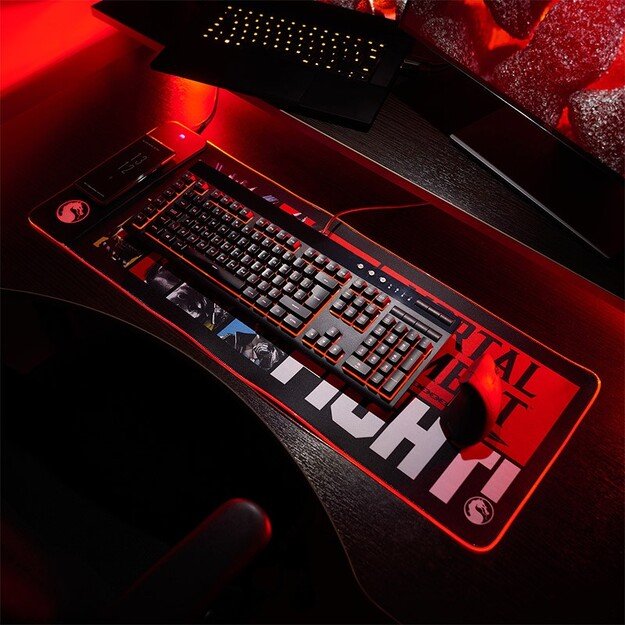 Numskull Mortal Kombat - Oversize Gaming Mat & Mobile Charger