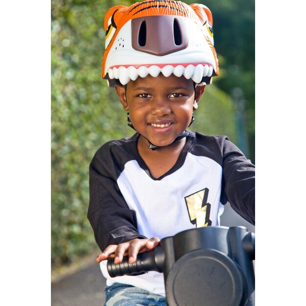 Crazy Safety - Tiger Bicycle Helmet - Orange (100101-01-01)