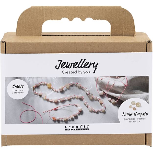 Creative - Mini Craft Kit Jewellery, Necklace and bracelet, pink, 1 pack - (977798)