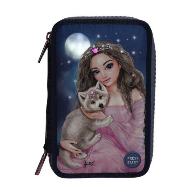 TOPModel - Triple Pencil Case LED WOLF ( 0413150 )