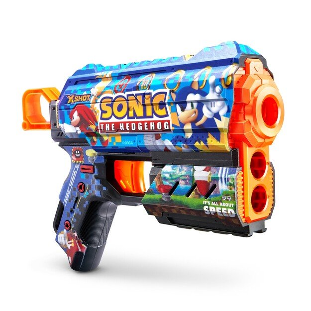 X-SHOT-SKINS-FLUX(8 Darts) Assorted - S001- SONIC - (36648)