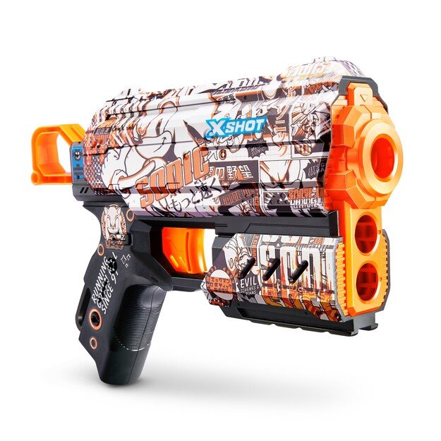 X-SHOT-SKINS-FLUX(8 Darts) Assorted - S001- SONIC - (36648)