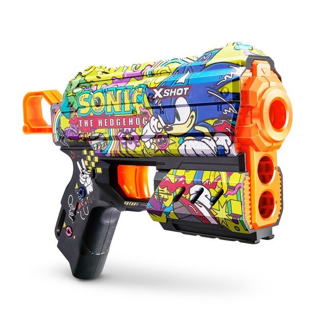 X-SHOT-SKINS-FLUX(8 Darts) Assorted - S001- SONIC - (36648)