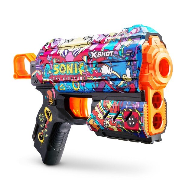 X-SHOT-SKINS-FLUX(8 Darts) Assorted - S001- SONIC - (36648)