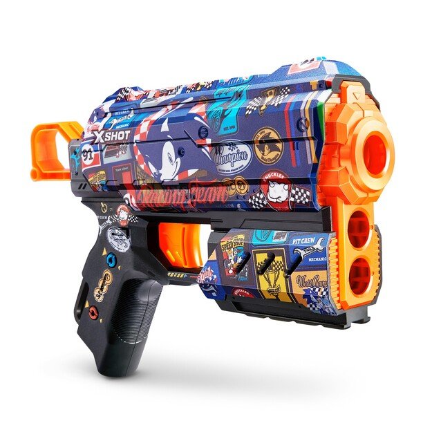 X-SHOT-SKINS-FLUX(8 Darts) Assorted - S001- SONIC - (36648)