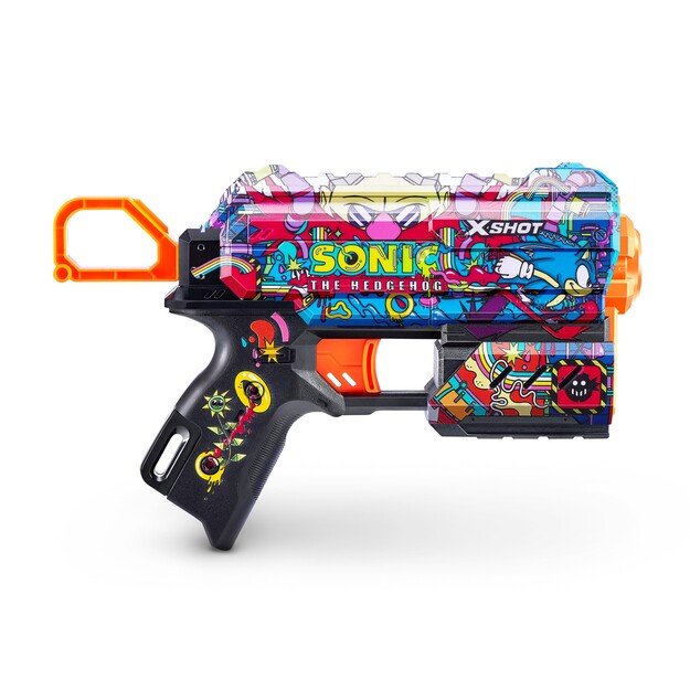 X-SHOT-SKINS-FLUX(8 Darts) Assorted - S001- SONIC - (36648)