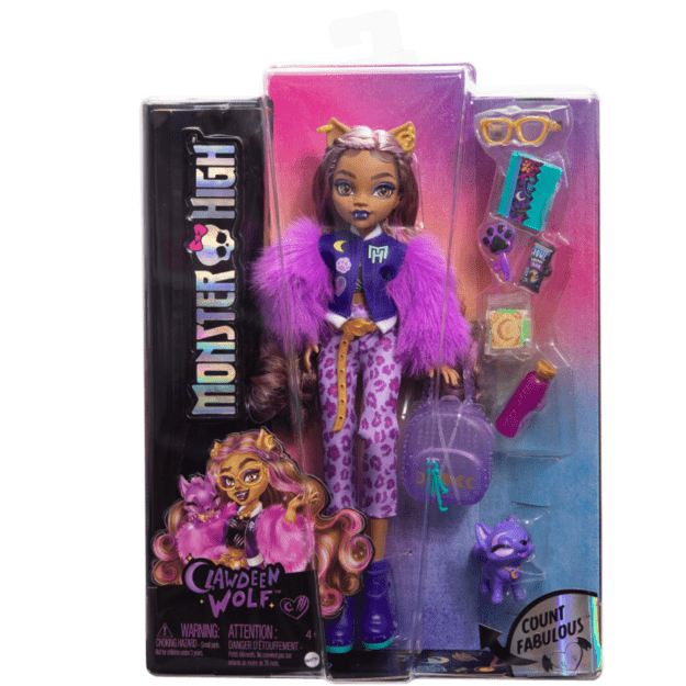 Monster High – Core Doll with Pet - Clawdeen (HRP65)