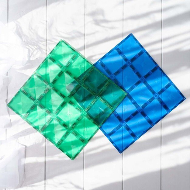 Connetix - Base Plate - Rainbow Blue & Green (CT-R-BG002-BP)