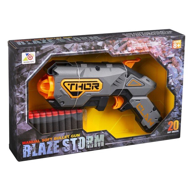 Gonher - Blaze Storm Manual Soft Bullet Gun (42066)
