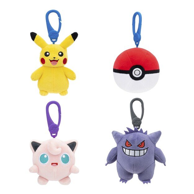 Pokémon - Plush Clip On W12 Ass - (95177-12)
