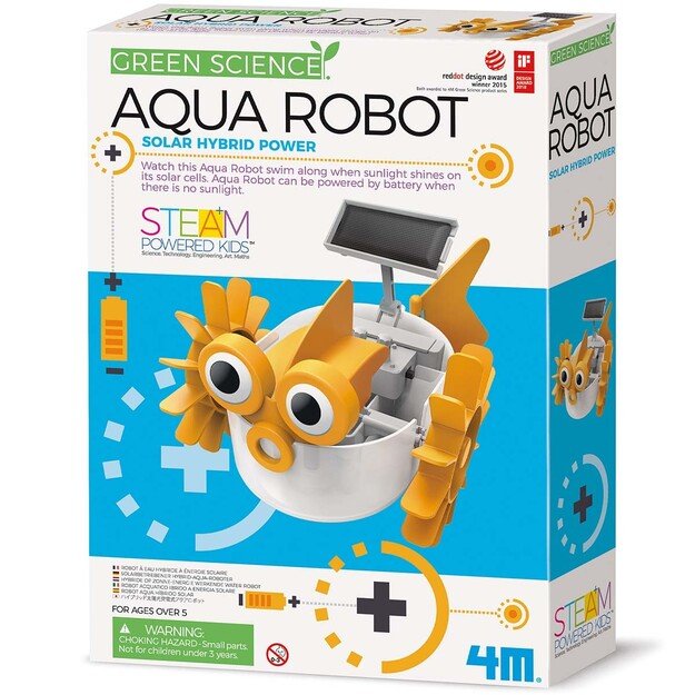 4M - Green Science / Hybrid Solar Power - Aqua Robot (4M-03415)