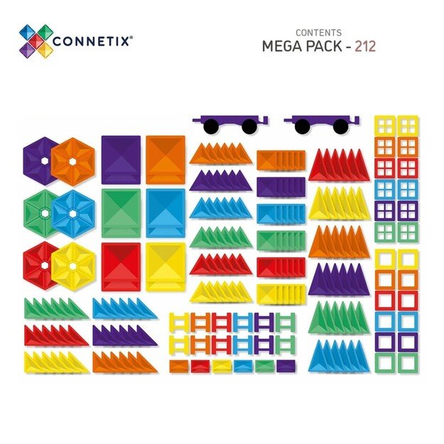Connetix - Rainbow Mega Pack 212 Pieces (CT-R-00212-ME)
