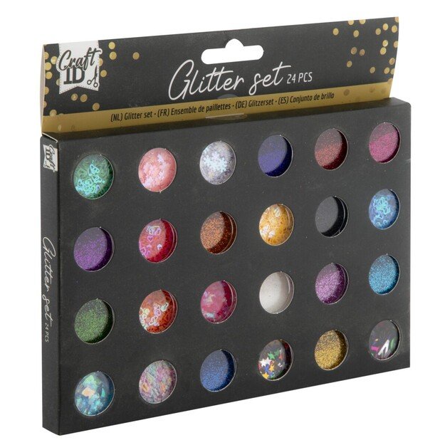 Craft ID - Glitter set, 24 pcs x 2 grams (CR1204/GE)