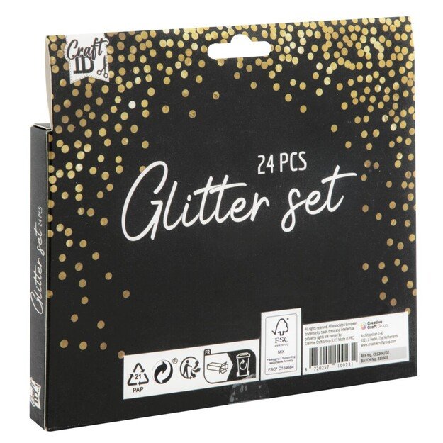 Craft ID - Glitter set, 24 pcs x 2 grams (CR1204/GE)