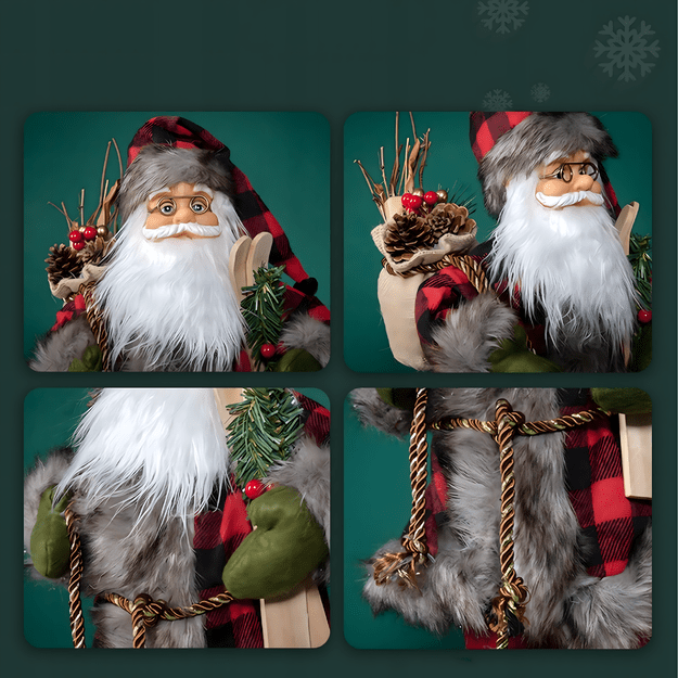 ŚWIĘTY MIKOŁAJ SKANDYNAWSKI FIGURKA ŚWIĄTECZNA DEKORACJA NA ŚWIĘTA 60CM 6