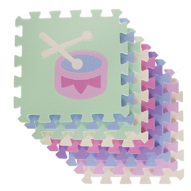 MATA PIANKOWA EDUKACYJNA GRUBA KOJEC DLA DZIECI PUZZLE 25 ELEMENTÓW 3W1 21