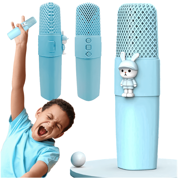 MIKROFON KARAOKE DLA DZIECI BLUETOOTH BEZPRZEWODOWY Z GŁOŚNIKIEM USB 