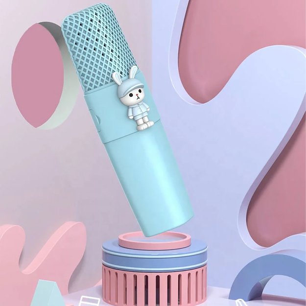 MIKROFON KARAOKE DLA DZIECI BLUETOOTH BEZPRZEWODOWY Z GŁOŚNIKIEM USB  9