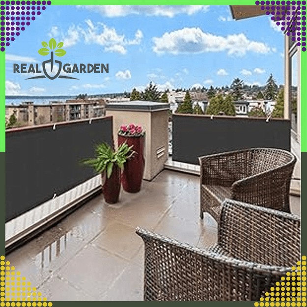 Osłona Balkonowa Mata Tarasowa Siatka na Balkon Taras Płot 1x5m UV 95%  11