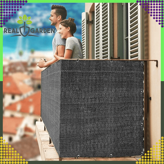 Osłona Balkonowa Mata Tarasowa Siatka na Balkon Taras Płot 1x5m UV 95%  17