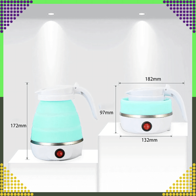 Czajnik Turystyczny Elektryczny 600ml 600W Składany Podróżny Przenośny 20