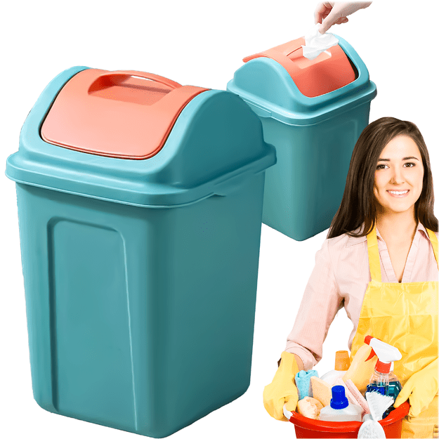 KOSZ POJEMNIK NA ŚMIECI DO SEGREGACJI ODPADÓW PLASTIKOWY UCHYLNY 